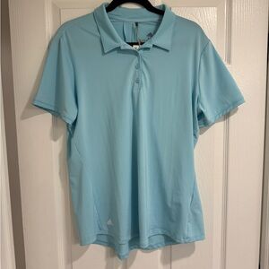 Adidas Women’s Ultimate365 Golf Polo Shirt - Hazy Sky (XL)
